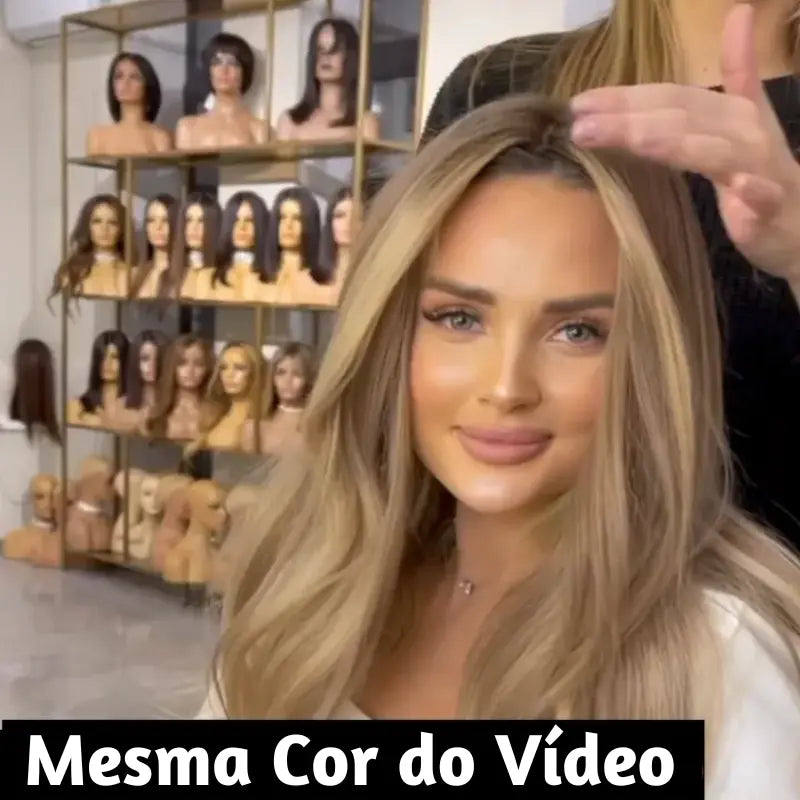 Cabelo Natural Feito a Mão | Aumente o Volume Do Seu Cabelo | Ajustável Para Qualquer Formato de Cabeça